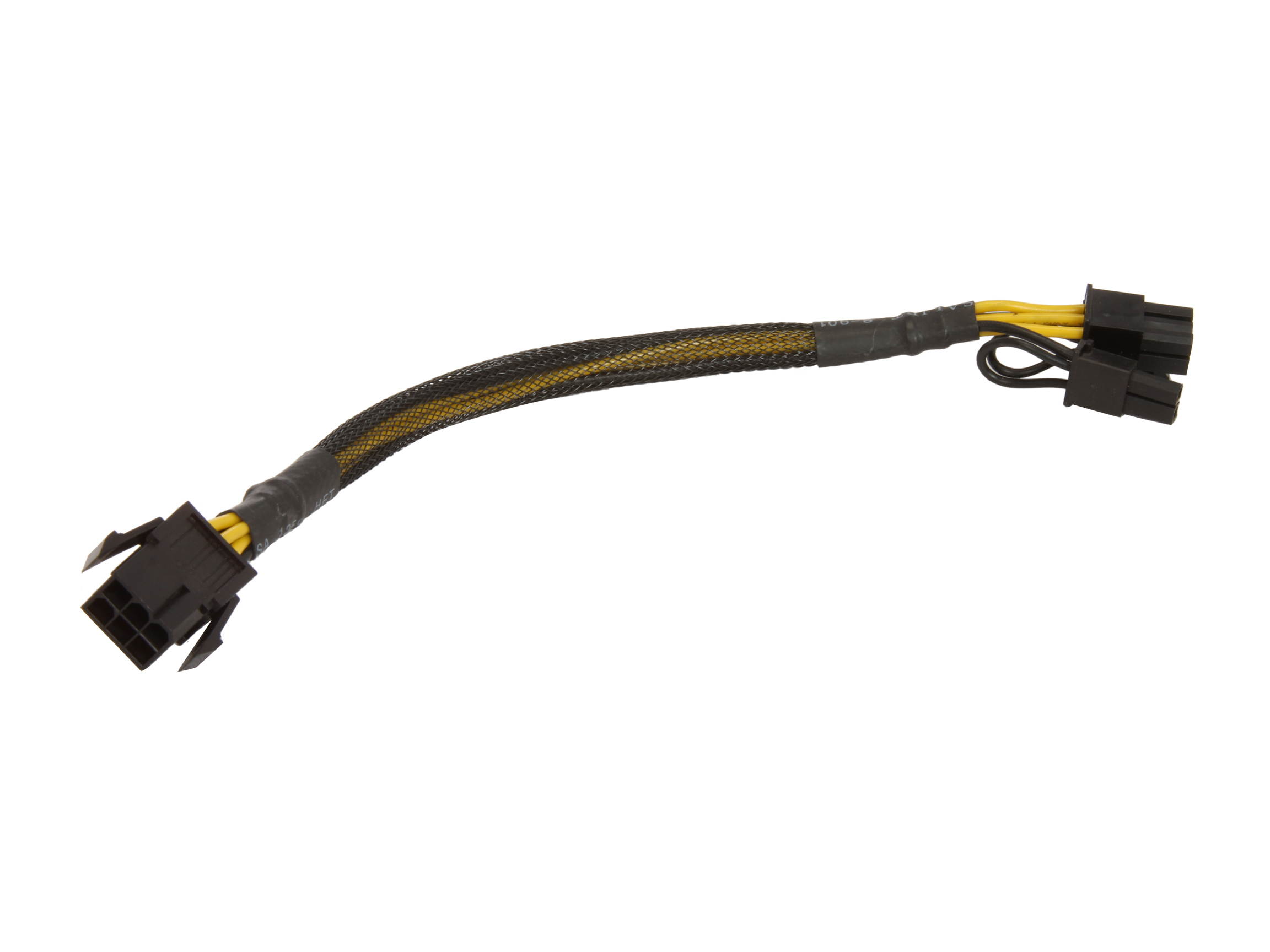1ST PC CORP. CB-6M-68F 8 in. 6-pin PCI-E to PCI-E 6+2pin cable - 8" - Sleeved