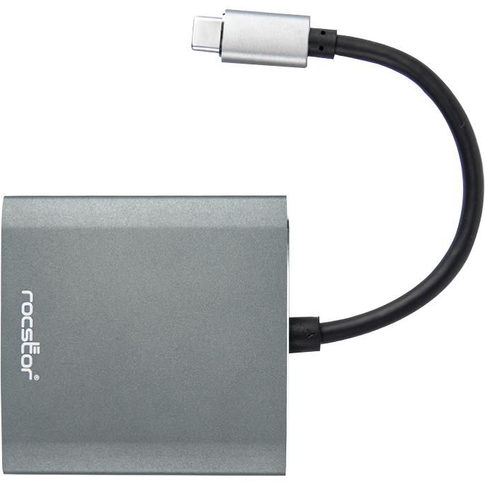 ROCSTOR Y10A202-A1 USB-C TO HDMI & DISPLAYPORT