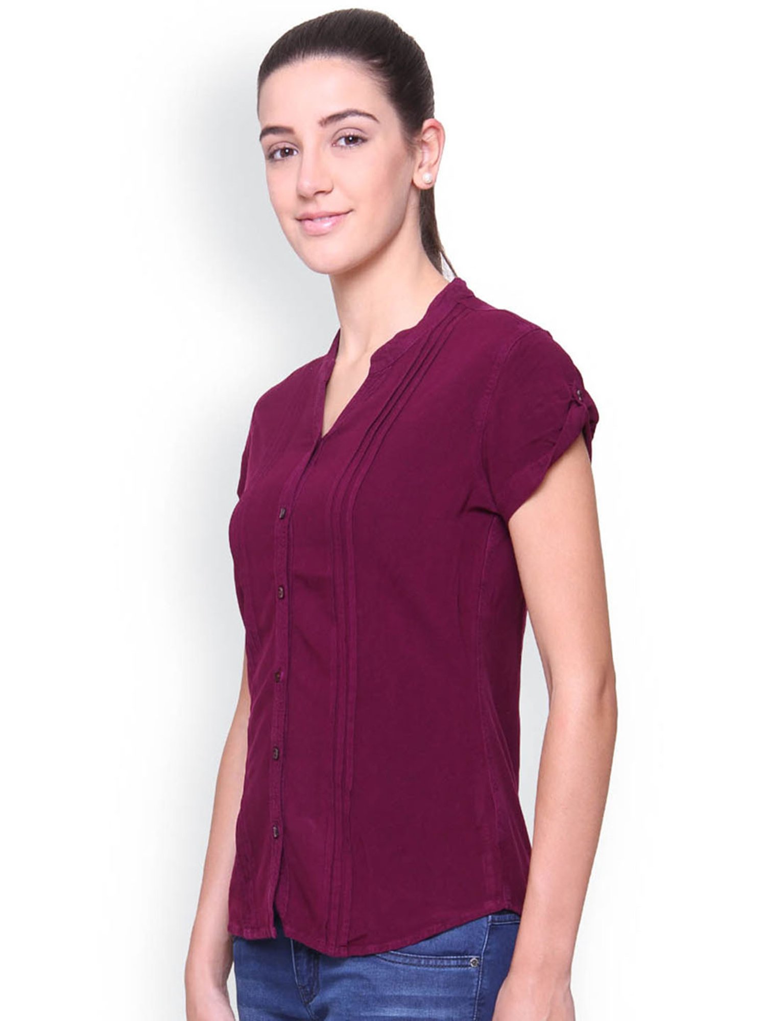 Identiti Purple Regular Fit Shirt