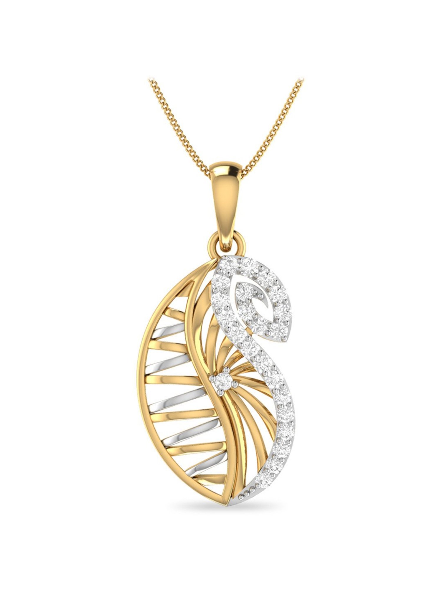 PC Jeweller Daimhin 18k Gold Pendant without Chain for Women