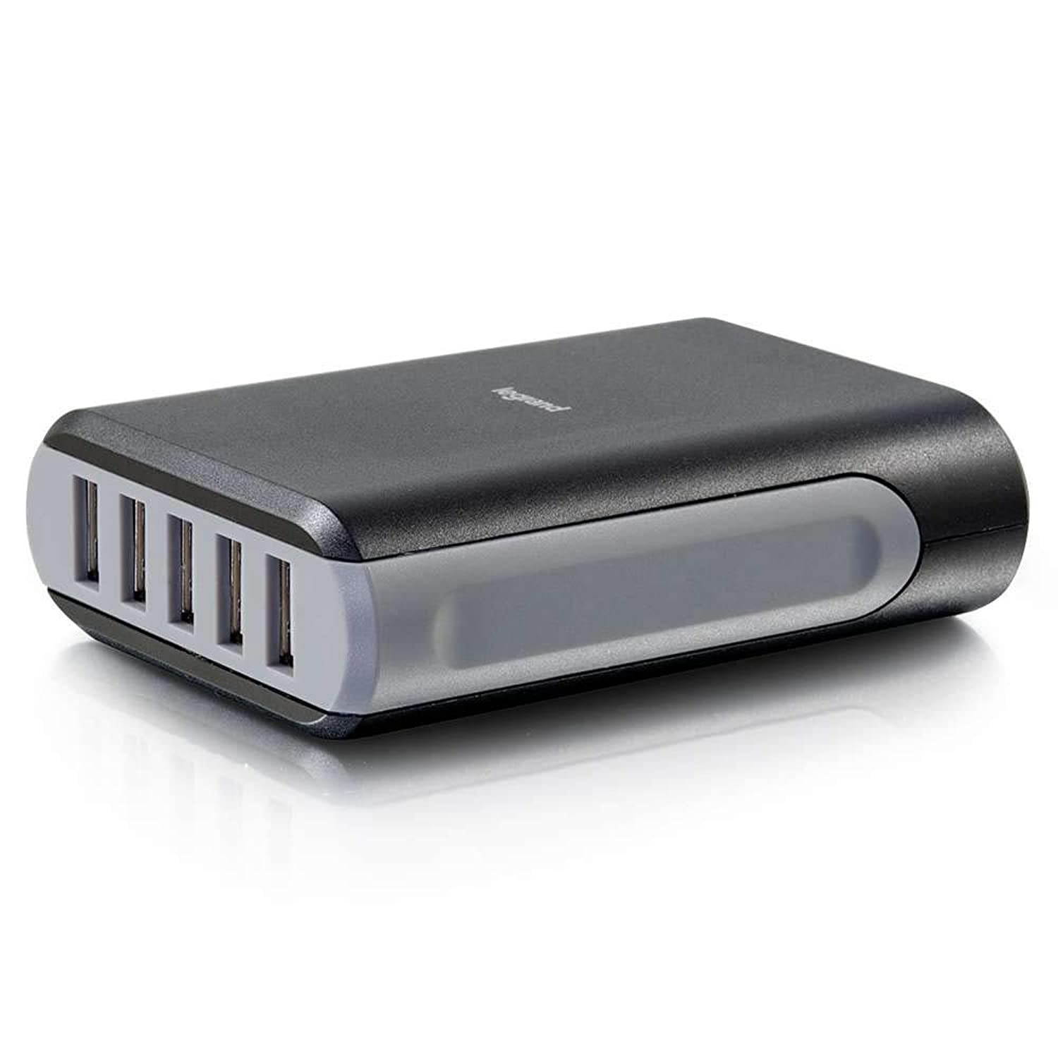 C2G 20278 5-Port USB Wall Charger - AC to USB Adapter, 5V 8A Output, Black