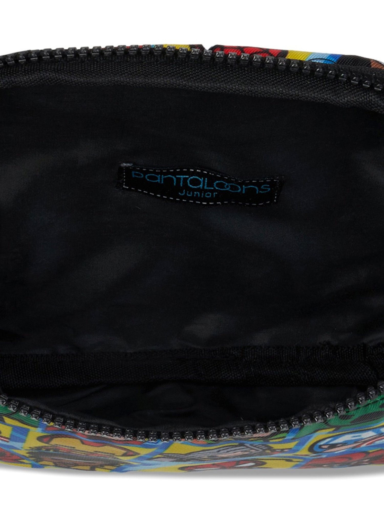 Pantaloons Junior Black Cartoons Medium Cross Body Bag