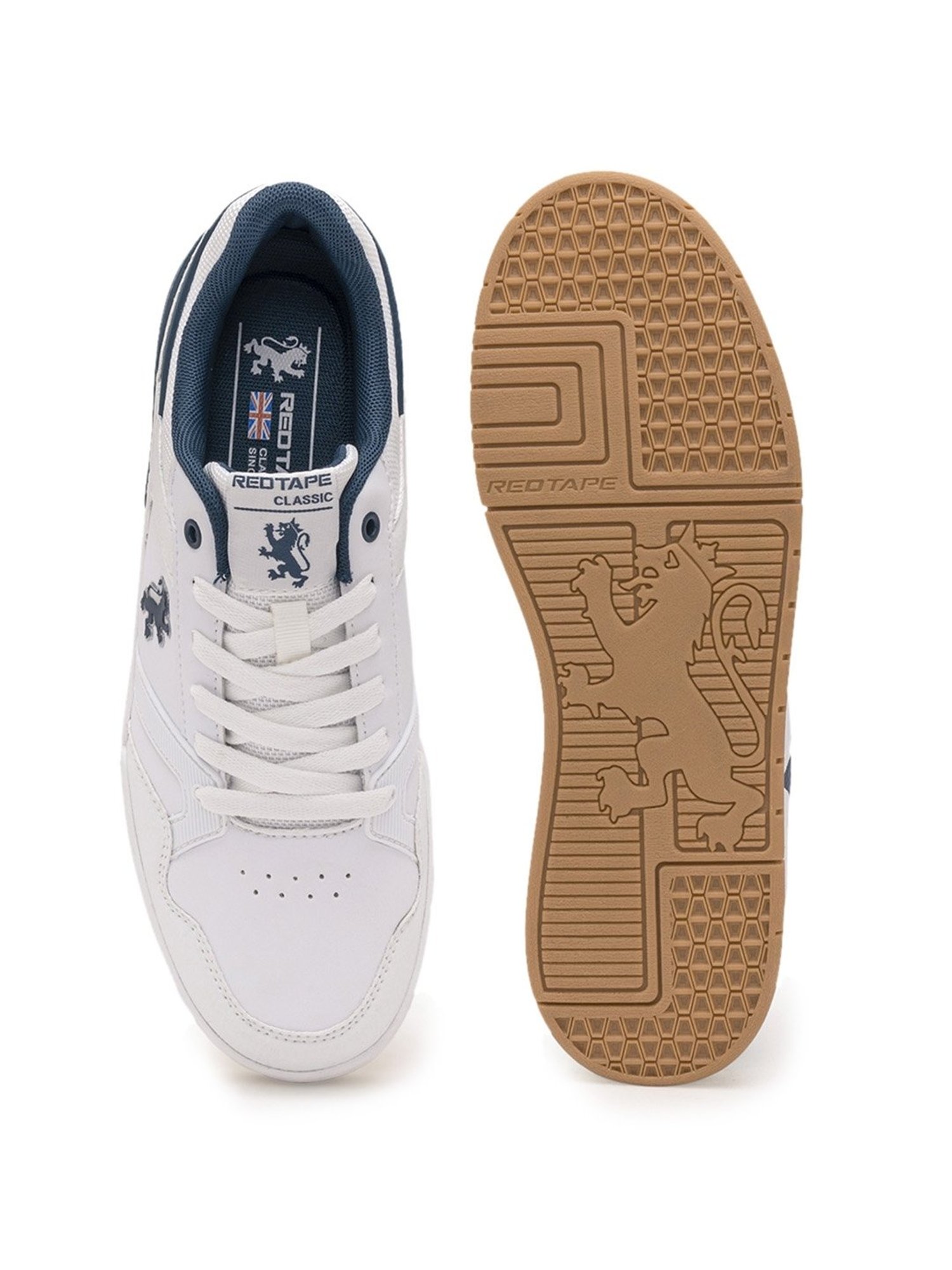 Red Tape Men's White Casual Sneakers