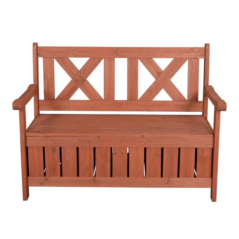 Bench With Storage - Brown - Leisure Season
