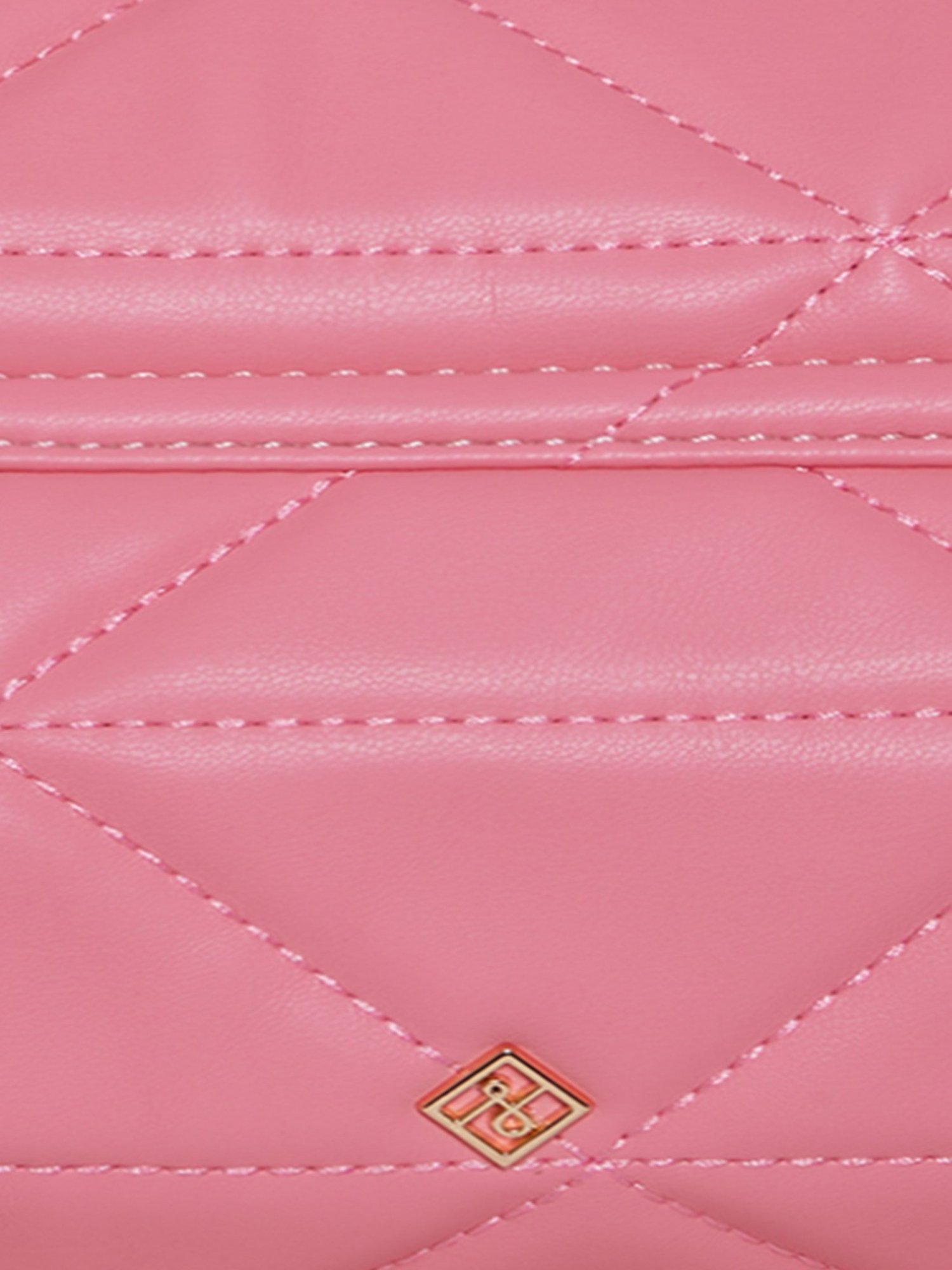 Call It Spring DAISEE670 Pink Quilted Medium Satchel Handbag