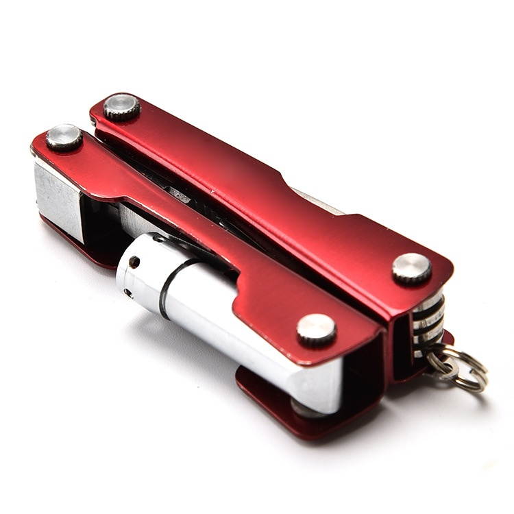 HUOHOU Multi-function EDC Folding Tool LED Flashlight Jaw Can Opener Phillips Screwdriver Blade Knife Outdoor Indoor Tool from