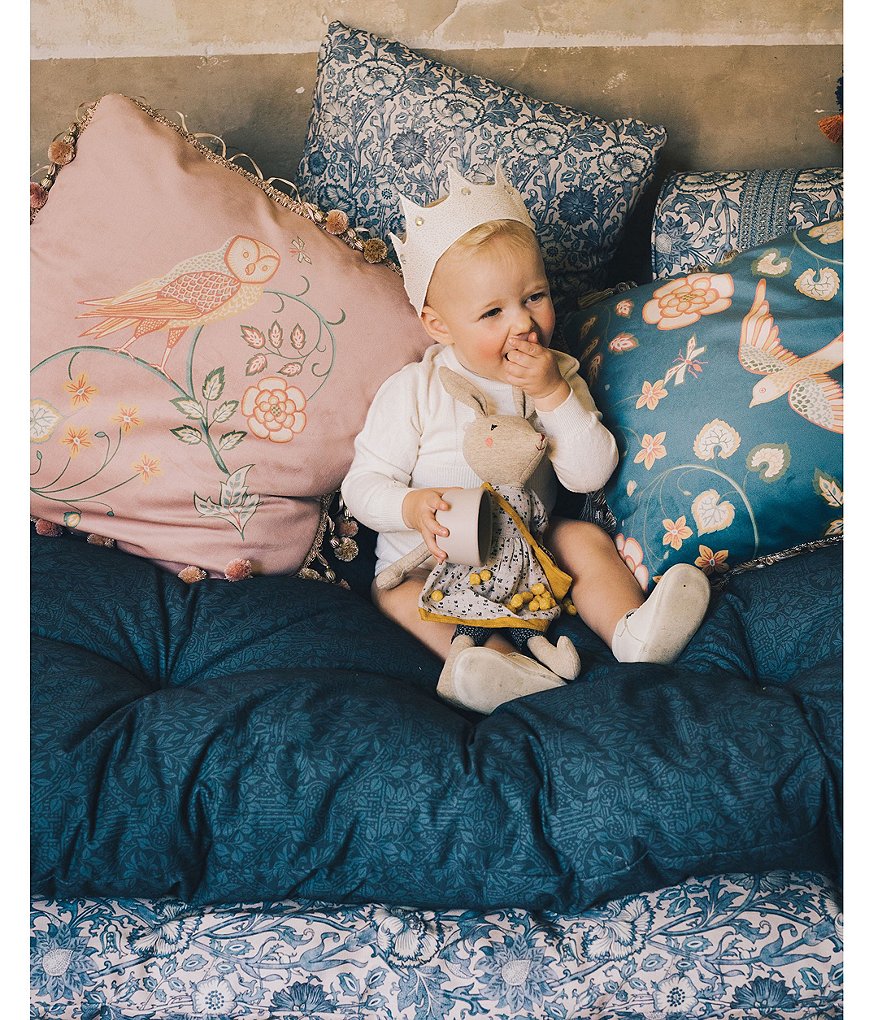 Edgehill Collection Hand-Woven Rattan Market Basket