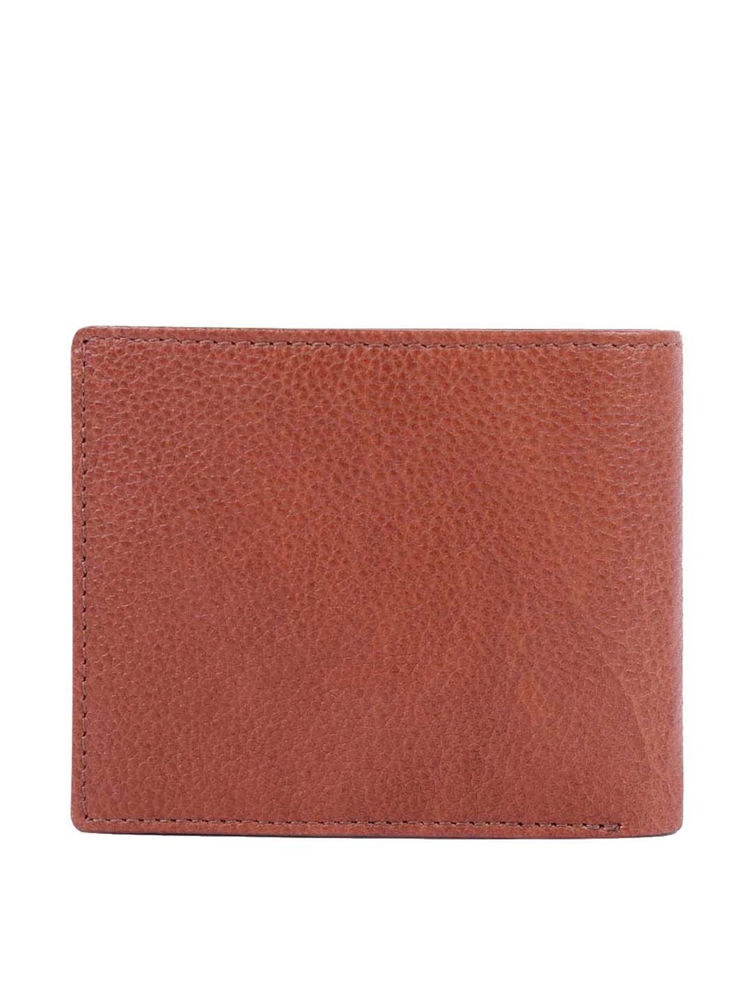 BELWABA Tan Casual Leather Bi-Fold Wallet for Men