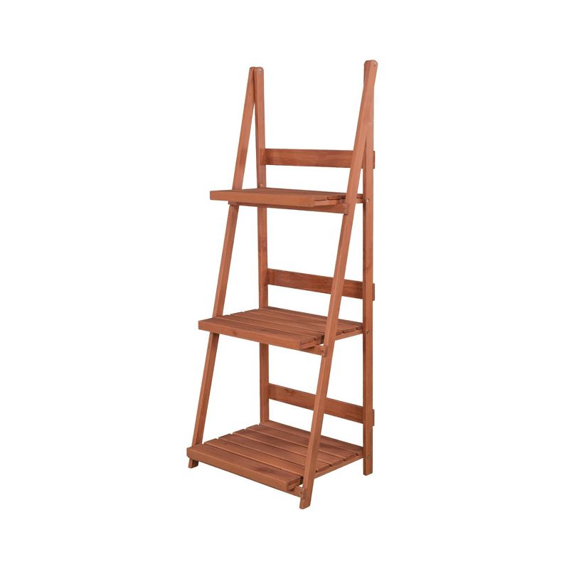 Rectangular 3 Tier A-frame Plant Stand - Brown - Leisure Season