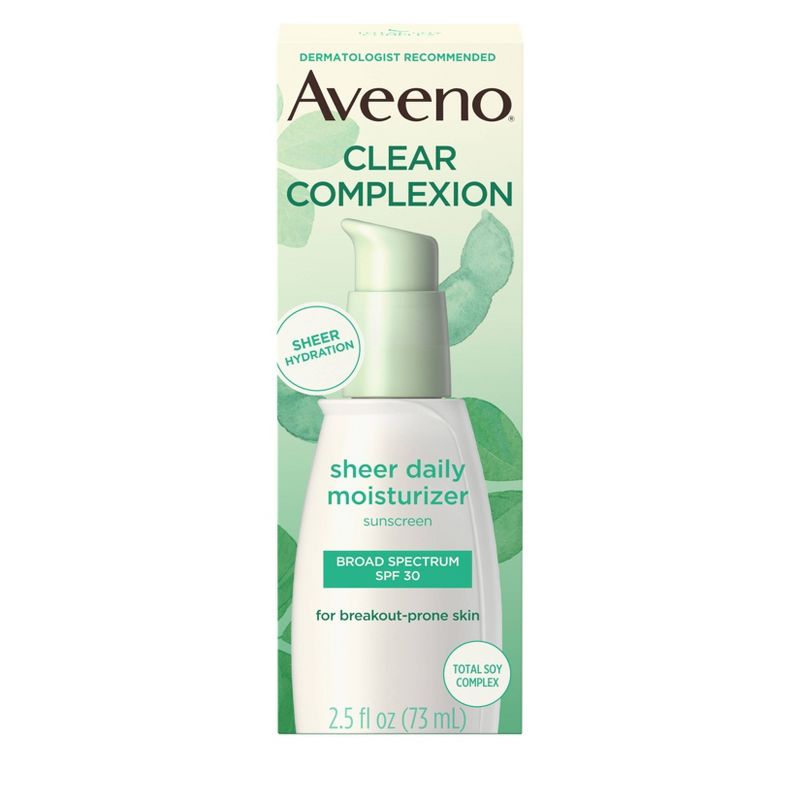 Aveeno Clear Complexion Sheer Daily Moisturizer - SPF 30 - 2.5 fl oz