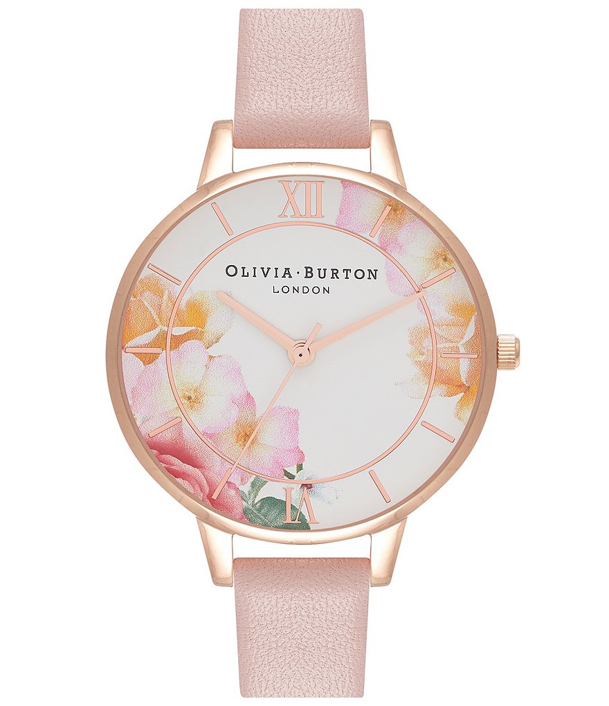 Olivia Burton Tea Party Demi Dusty Pink and Rose Gold Watch