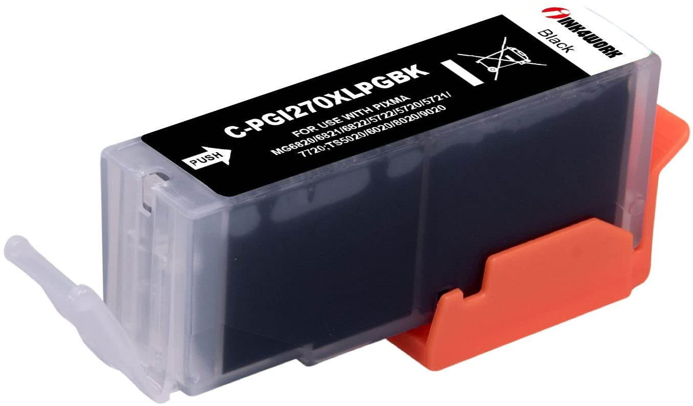 INK4WORK 6 Pack Compatible Ink Cartridge Replacement (with Gray) for Canon PGI-270XL CLI-271XL PGI270 XL CLI271 XL for Canon PIXMA PIXMA TS8020 TS9020 MG7720