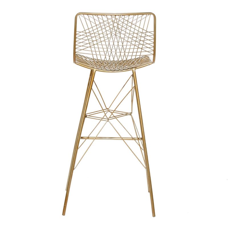 Contemporary Metal Barstool Gold - Venus Williams Collection