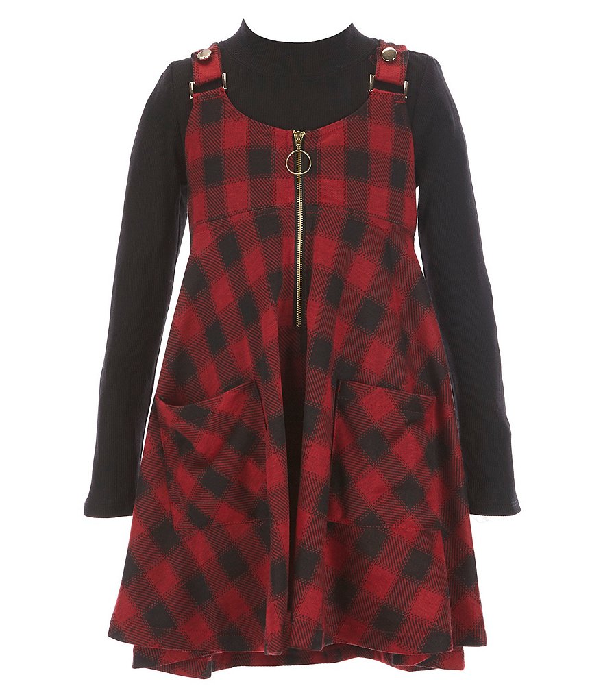 Ally B Big Girls 7-16 Flutter-Sleeve Dotted Top & Shorts Set