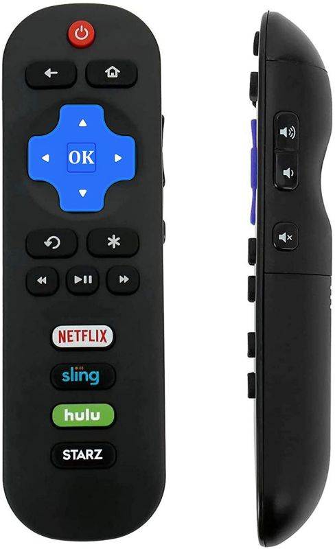 Replace Remote Compatible with All TCL Roku TV Remote, Universal for TCL Smart Built-in Roku TV Remote Control Replacement RC280 RC282 Remote ((No Steup Required)