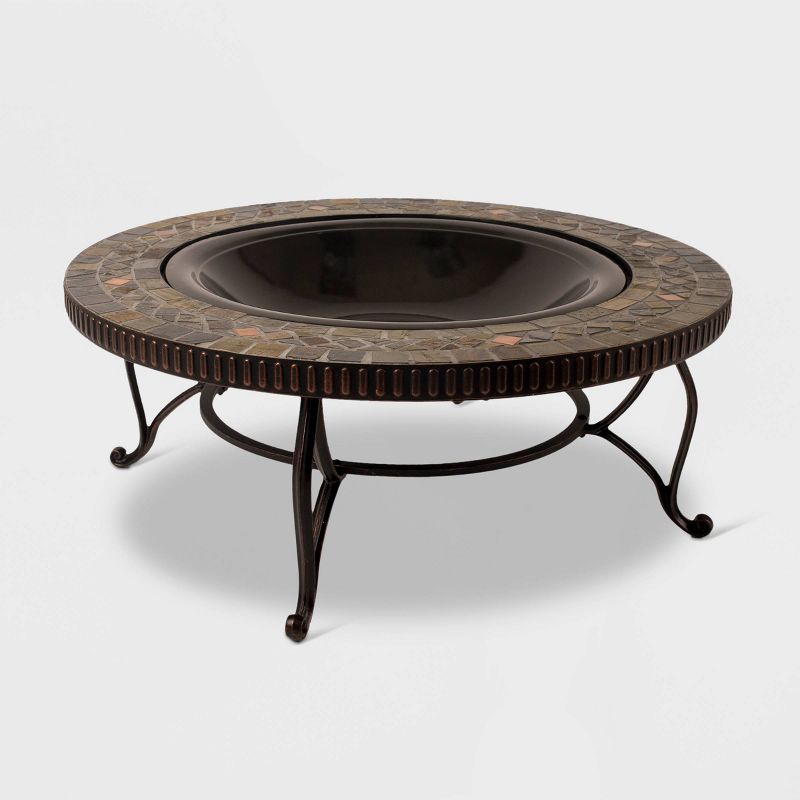 Pleasant Hearth 34" Elizabeth Slate Fire Pit