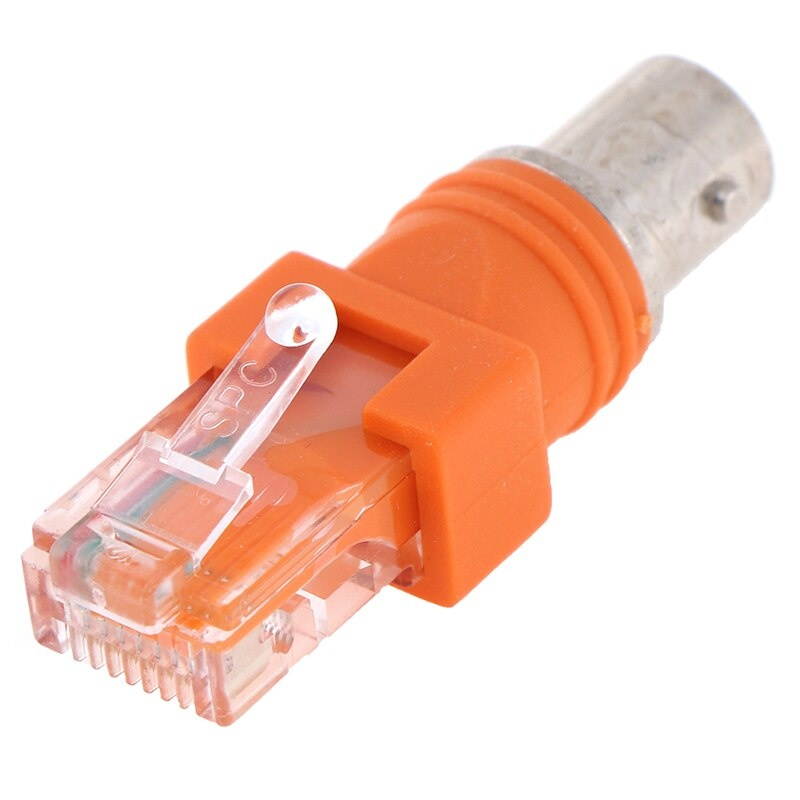 1pcs BNC Female to RJ45 Male Coaxial Coax Barrel Coupler Adapter RJ45 to RF Connector