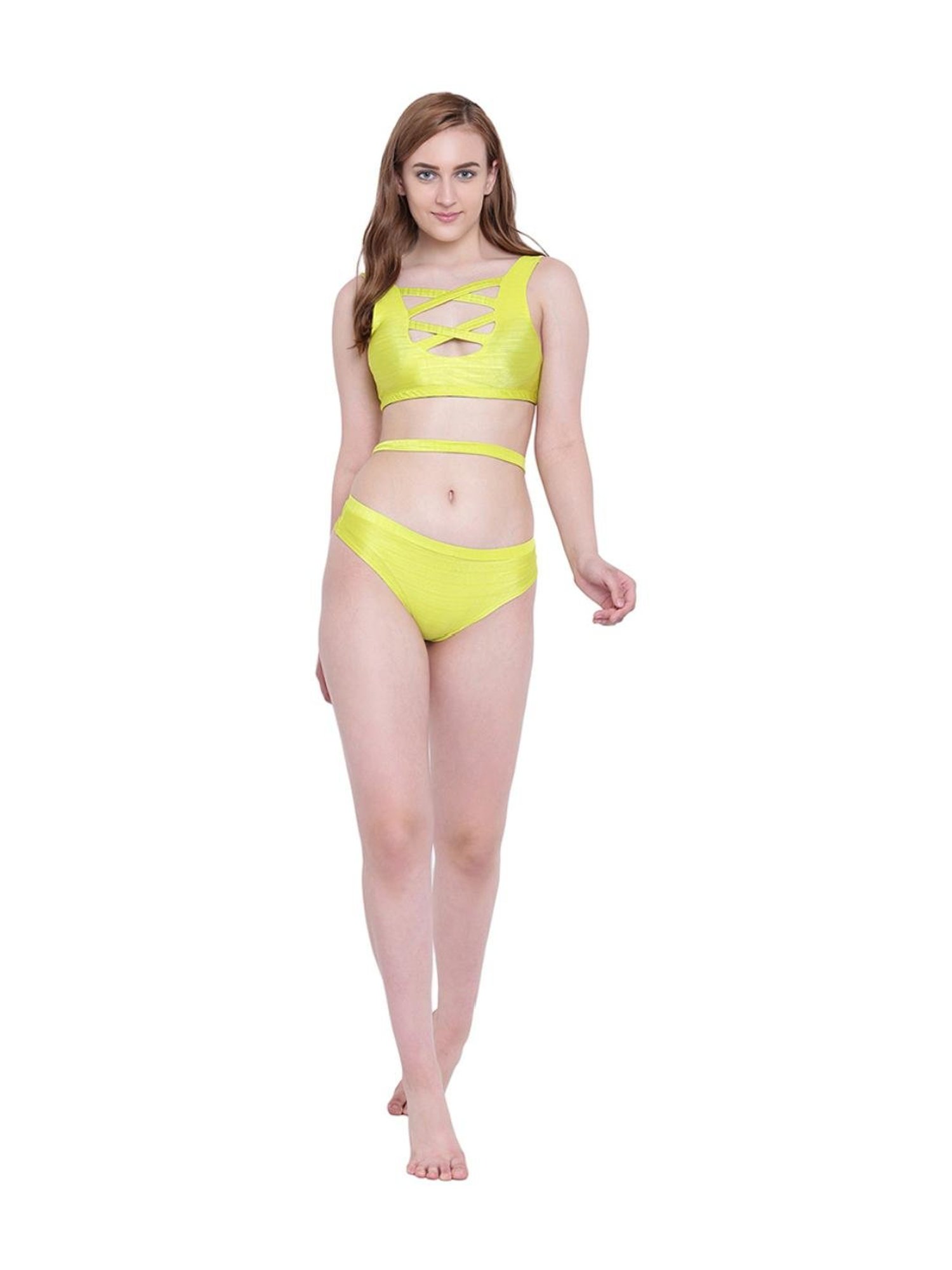 La Intimo Lime Green Beach Bold Bikini Panty
