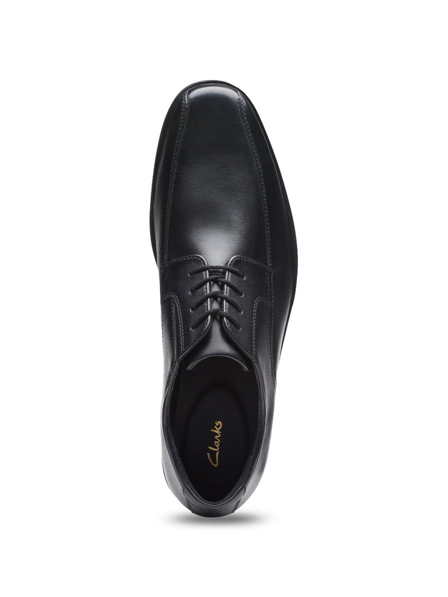 Clarks Men's Howard Over Black Derby Shoes