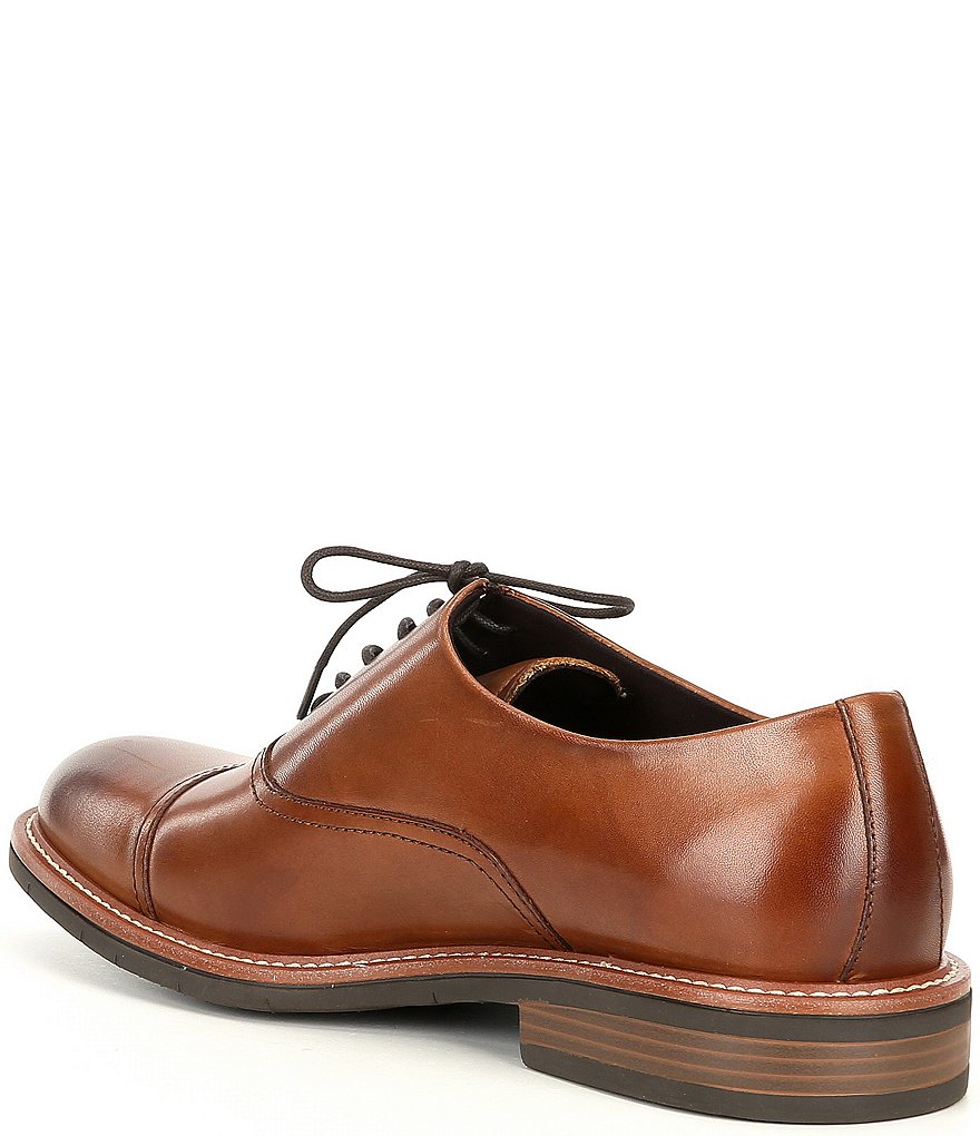 Kenneth Cole New York Men's Kieran Leather Flex Lace Up Cap Toe Oxfords