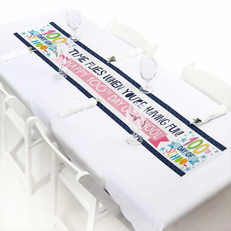 Big Dot of Happiness Happy 100th Day of School - 100 Days Party Decorations Party Banner