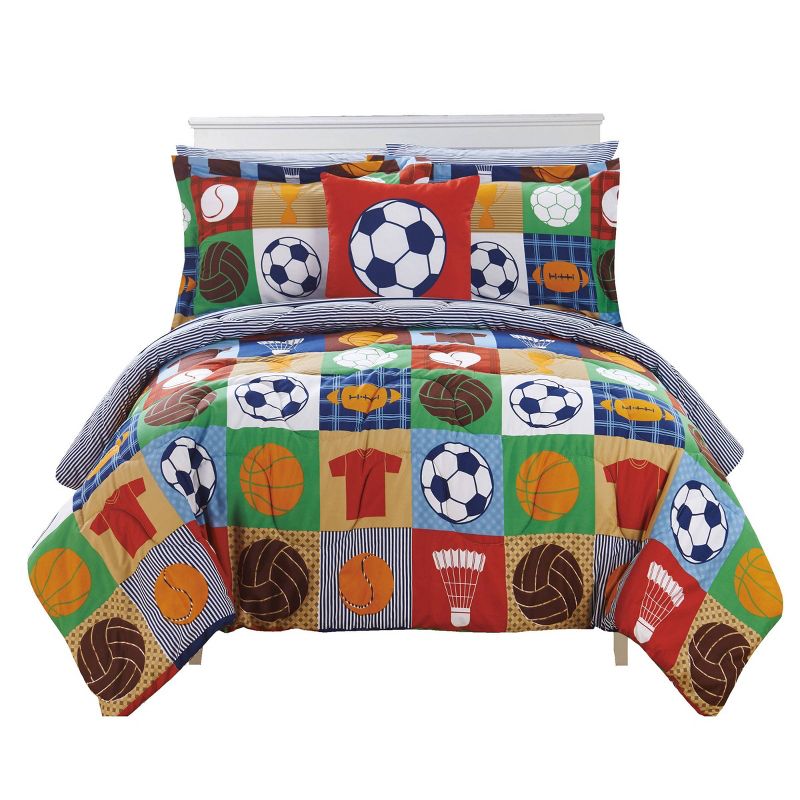 8pc Full Leon Bed In A Bag Comforter Set Color - Chic Home Design