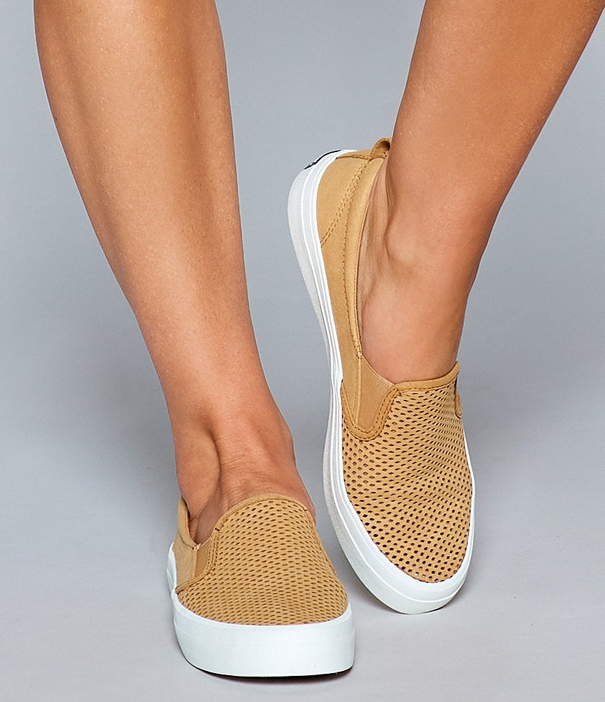 Sperry Women's Crest Twin Gore Perforated Leather Slip-On Sneakers