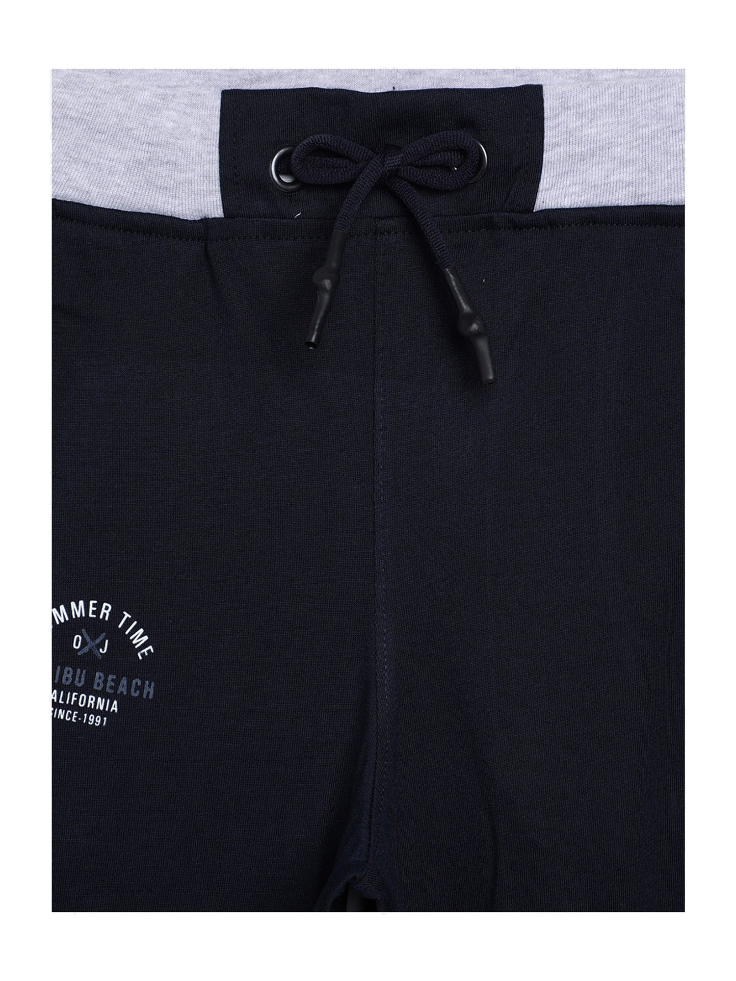 Octave Boys Navy Printed Trackpants
