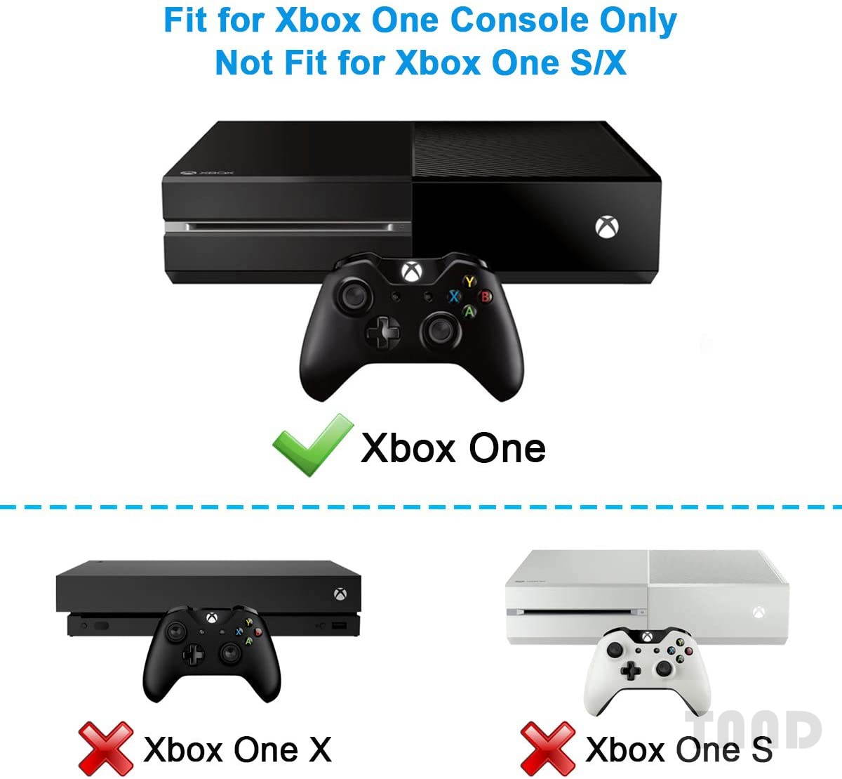 Xbox one power brick with cable, [upgraded version] UK or AC adapter replacement charger is suitable for Xbox One console with 110-220 V voltage  US Plug