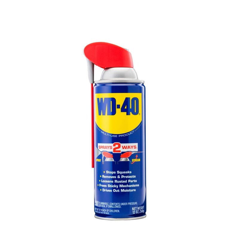 WD-40 12oz Industrial Lubricants Multi-Use Product with Smart Straw Spray