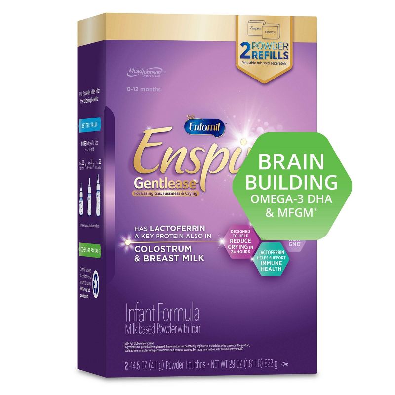 Enfamil Enspire Gentlease Infant Formula with Iron Powder - 2ct/14.5oz Each