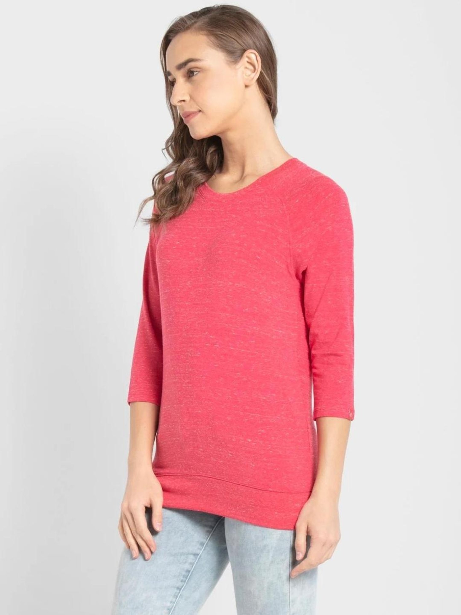 Jockey Pink Self Print T-shirt