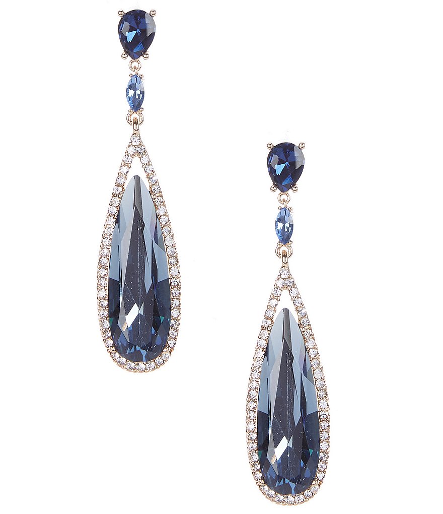 Gemma Layne Multi Stone Pave Teardrop Earrings