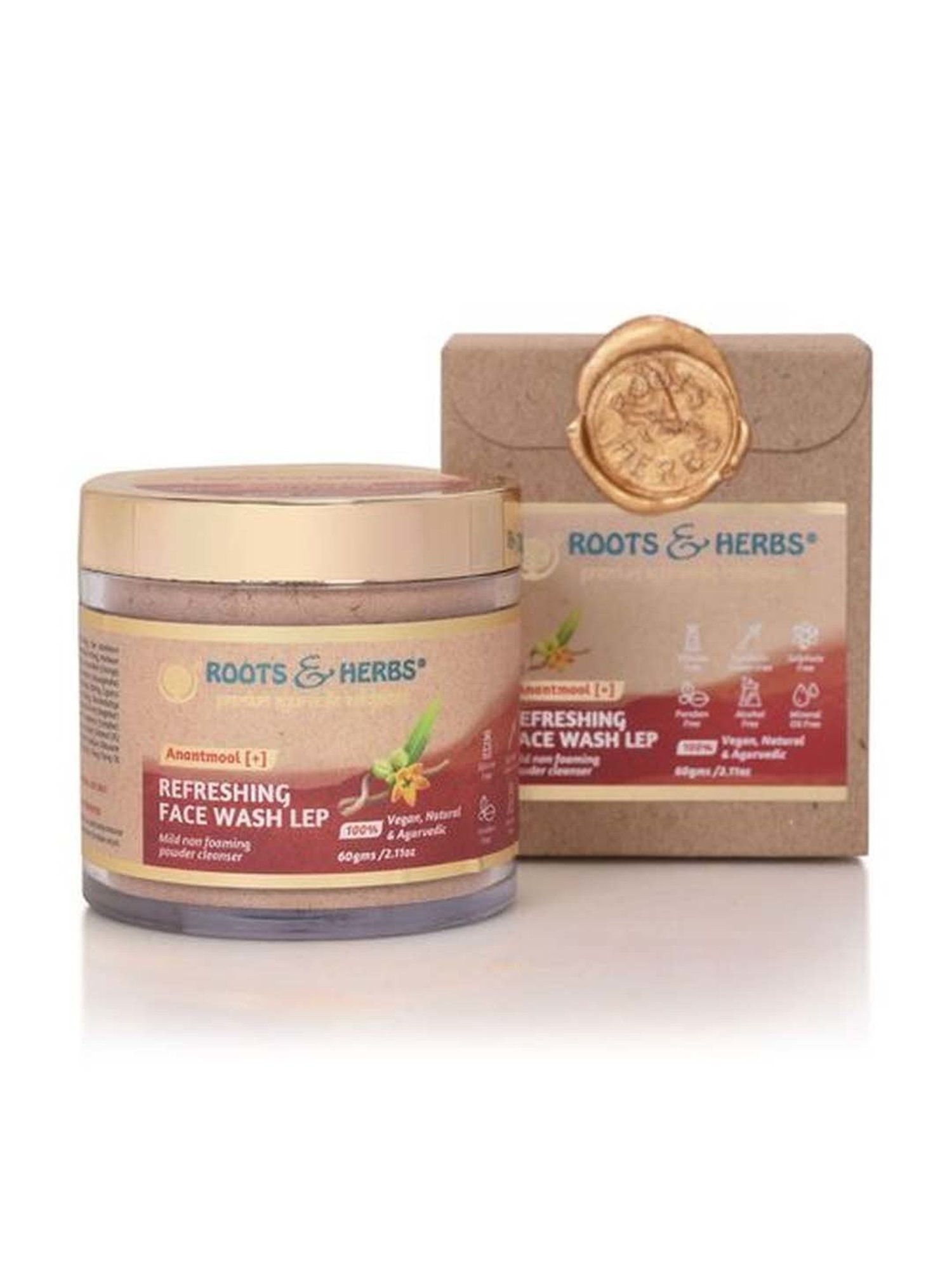 ROOTS AND HERBS Anantmool Refreshing Face Wash Lep - 100 gm