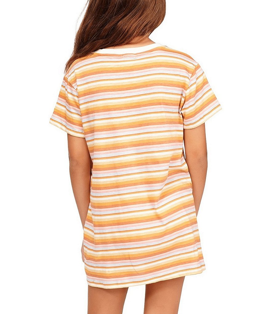 Billabong Little/Big Girls 5-14 Short Sleeve In The Shade T-Shirt Dress