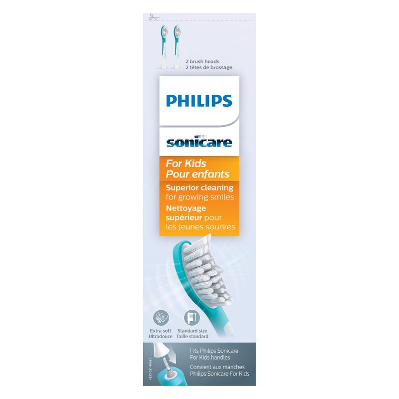 Phillips Sonicare HX6042/94 Kids Replacement Electric Toothbrush Head - 2pk