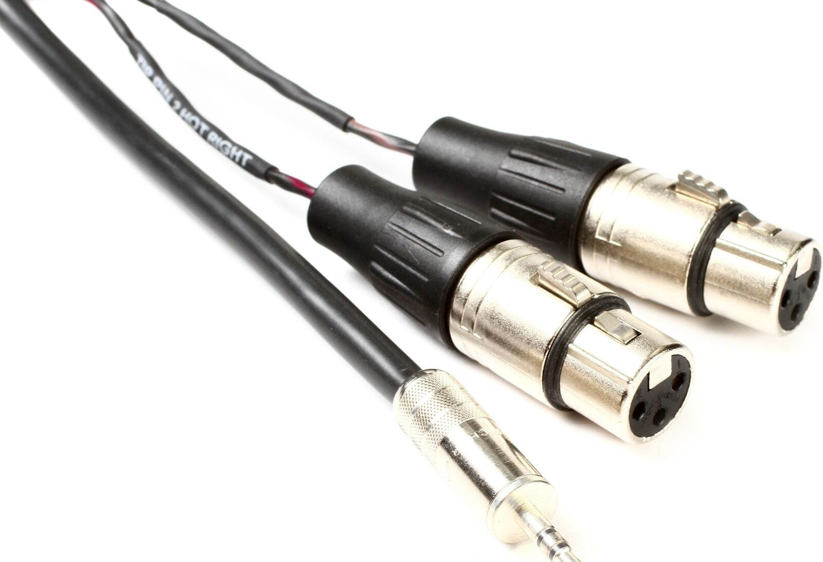 Pro Co IPMB2XF-5 3.5mm TRS Male to Dual XLR Female Insert Cable - 5'