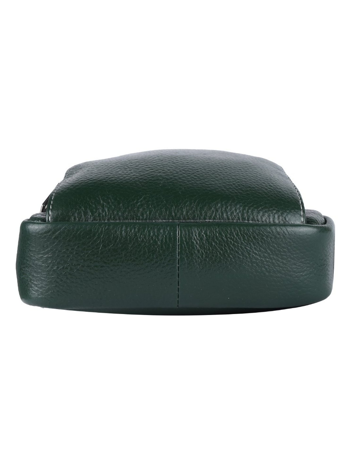 HiLEDER Green Textured Medium Leather 12 inch Backpack