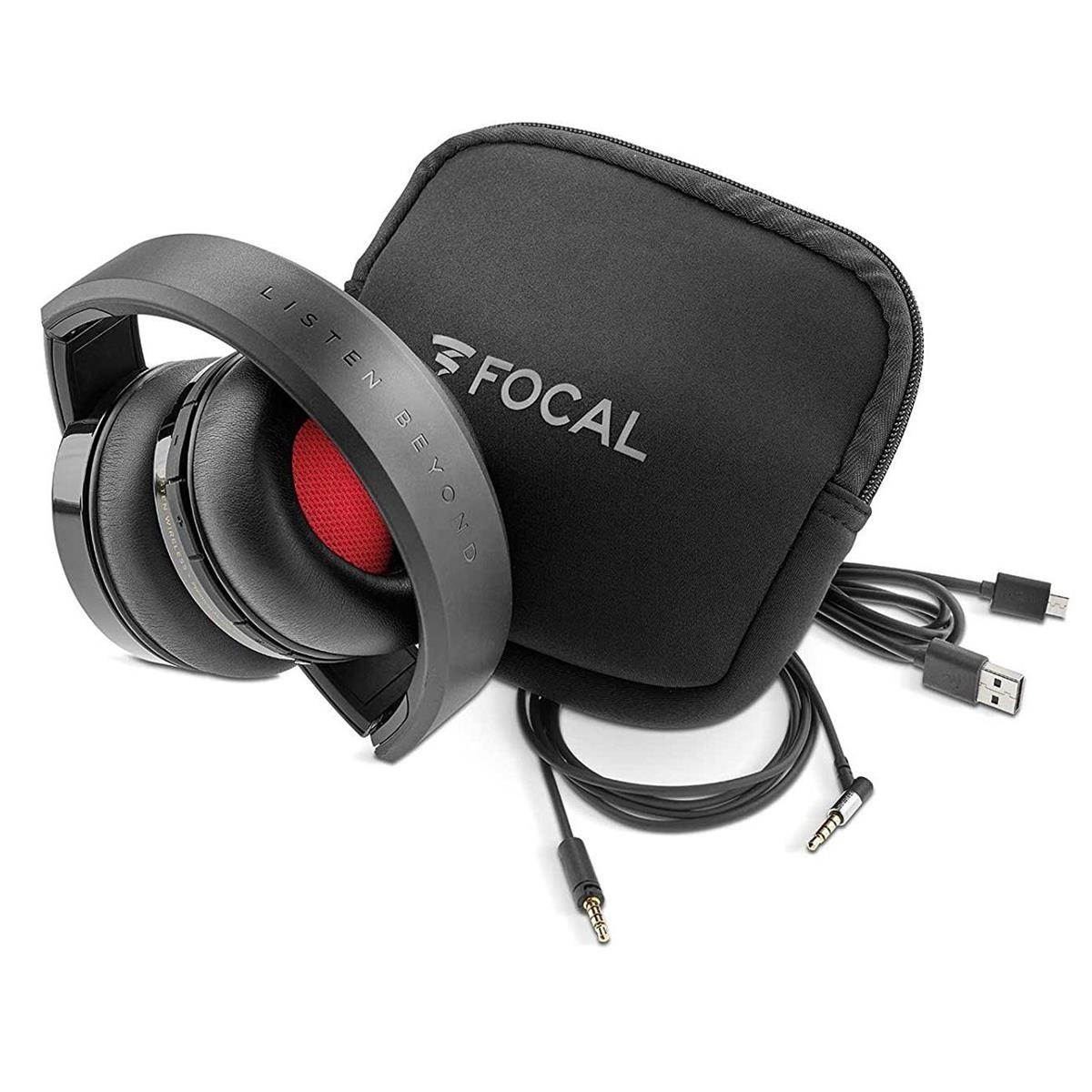 Focal Listen Wireless Over-Ear Headphones with Microphone (Black)