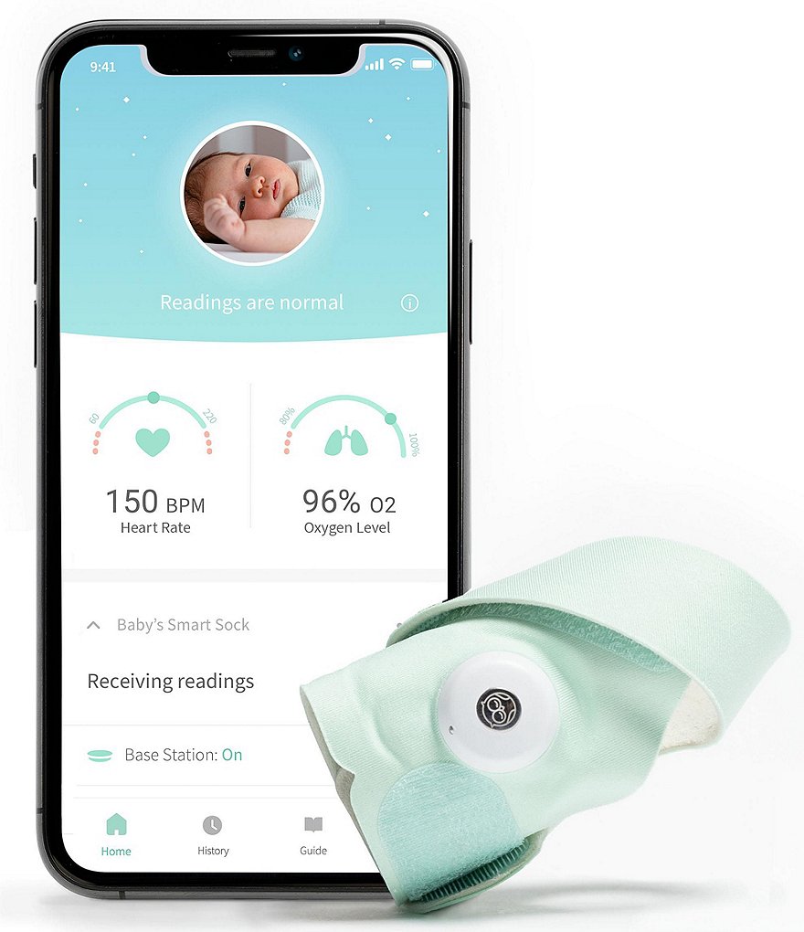 Owlet Baby Newborn-18 Months Smart Sock 3 Heart Rate and Oxygen Monitor
