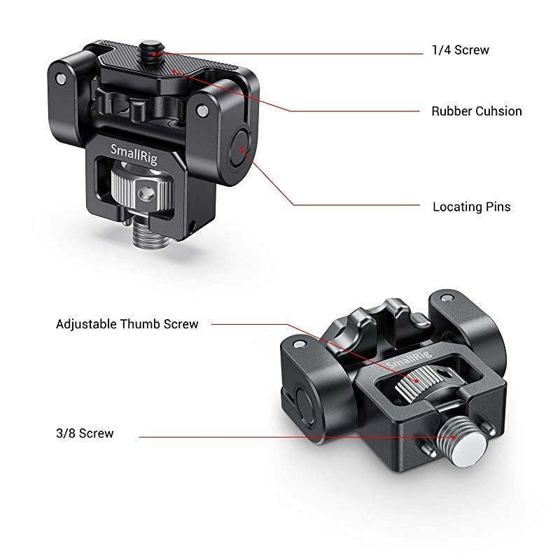 Monitor Mount EVF Holder Support with Locating Pins for ARRI Standard 2174