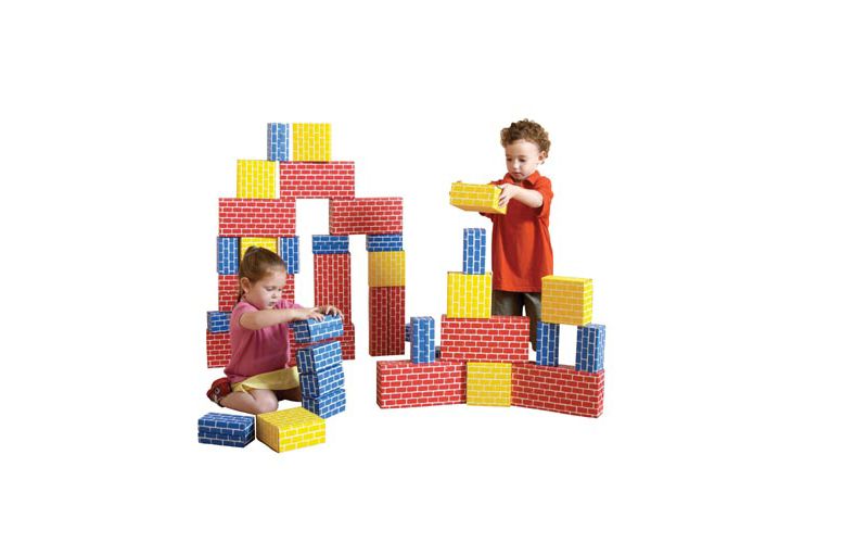 Edushape Ltd Cardboard Brick Block Large Building Set  - 44 pieces