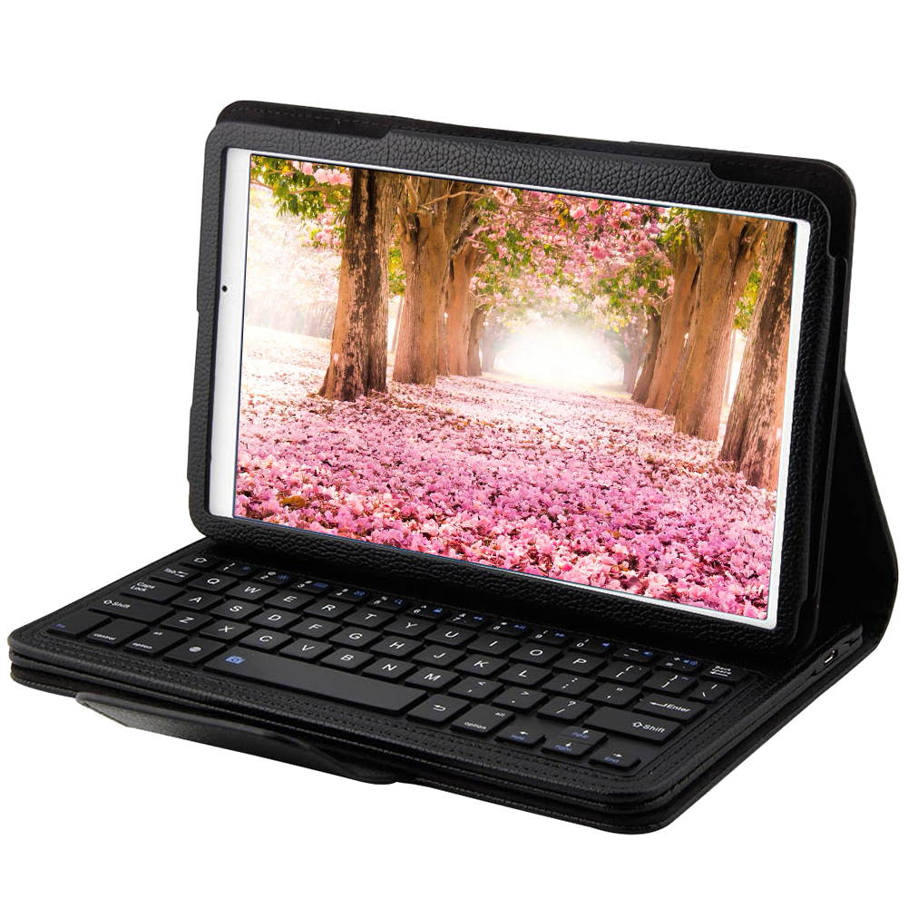 HaiBlue Bluetooth 3.0 Keyboard for Samsung Galaxy Tab E 9.6 Inch Tablet SM-T560/SM-T561 PU Leather Case Cover