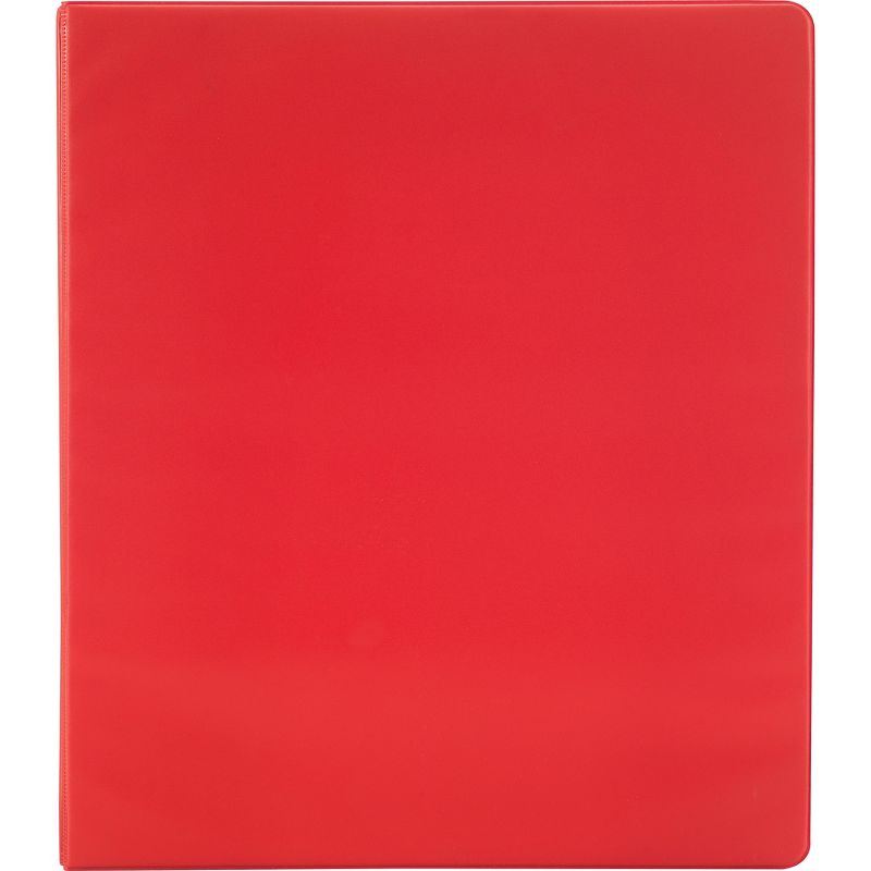 Simply 3 Round Ring Non-View Binder, Red 26589CT
