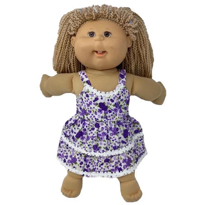 Doll Clothes Superstore Purple Sundress With Vest Fits Cabbage Patch Kid Dolls