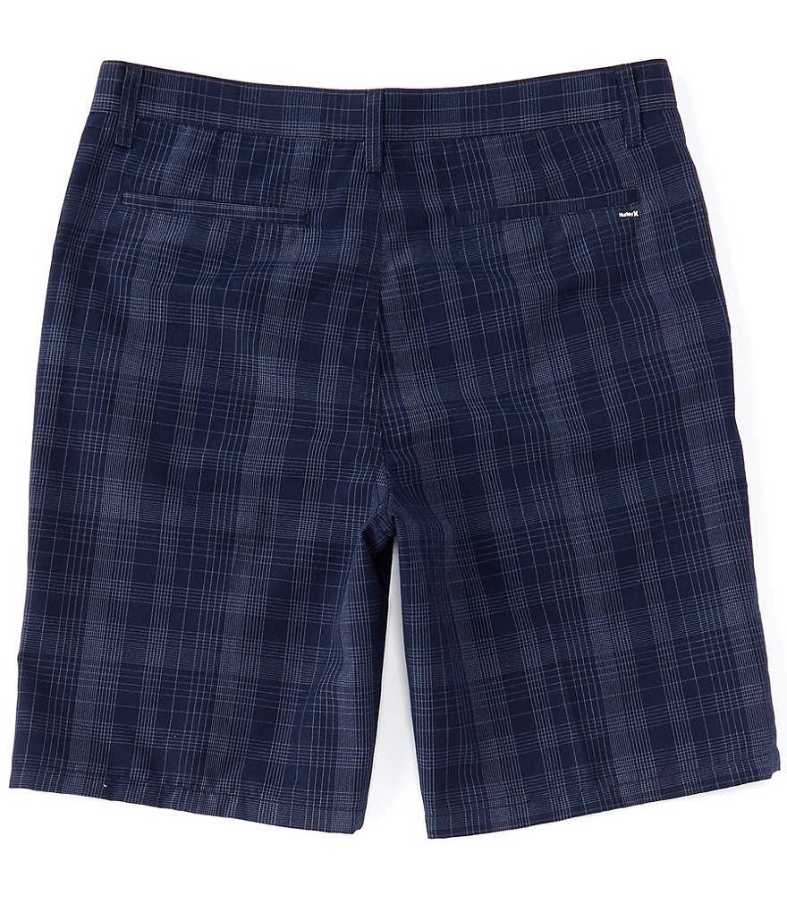 Hurley Granada Plaid 22#double; Outseam Walkshorts
