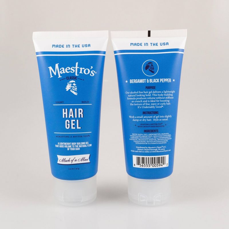 Maestro's Classic Mark of a Man Blend Body Building Gel - 3.4oz