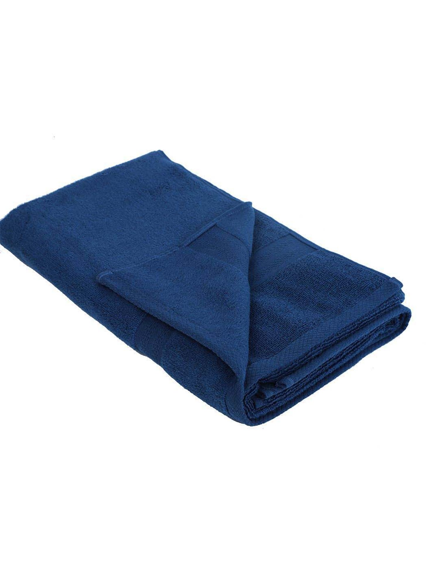 BIANCA Zero-Twist 100% Cotton Ultra-Fluffy Towels -1pc Bath Towel (paradiso) solid-navy
