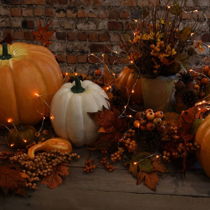 Rite Lite 11.5" Traditional Style LED Battery Powered Hanukkah Menorah - White/Blue