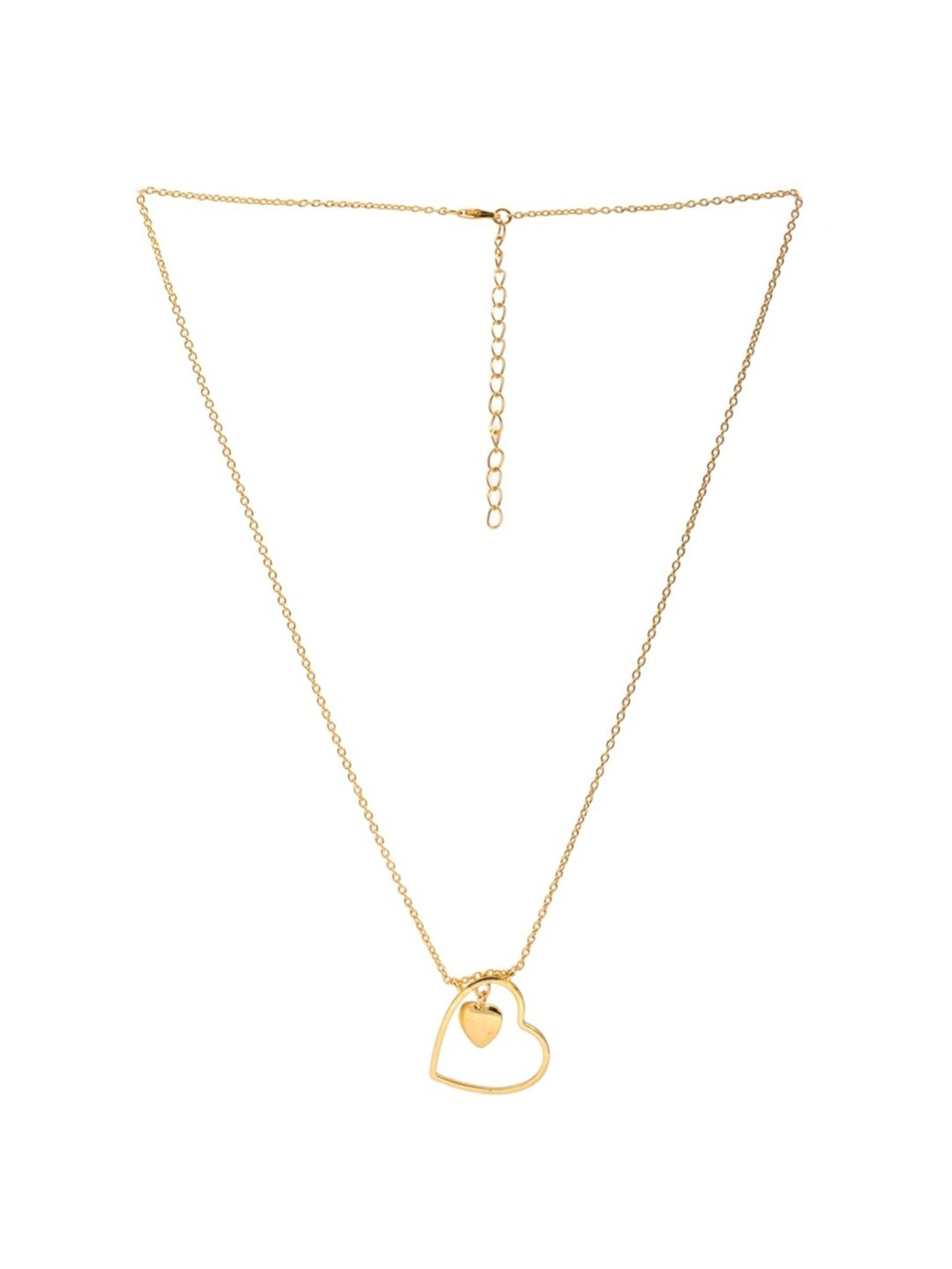 Palmonas Golden Beauty Of Hearts Vermeil Necklace for Women